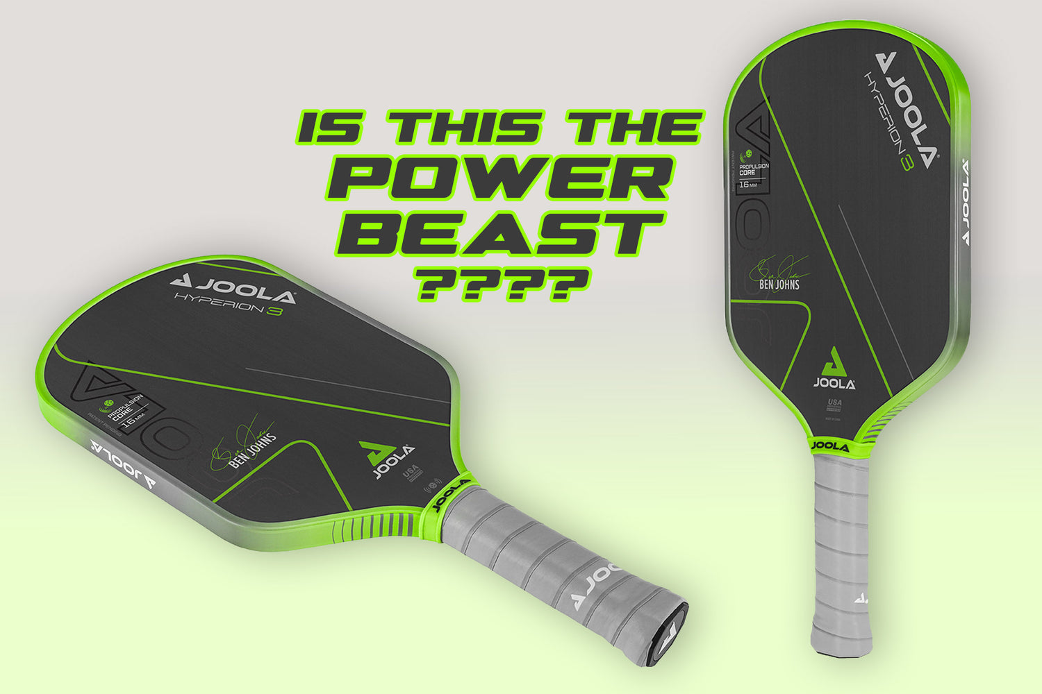 Joola Ben Johns Hyperion 3 Pickleball Paddle Review - Is this the Power Beast?