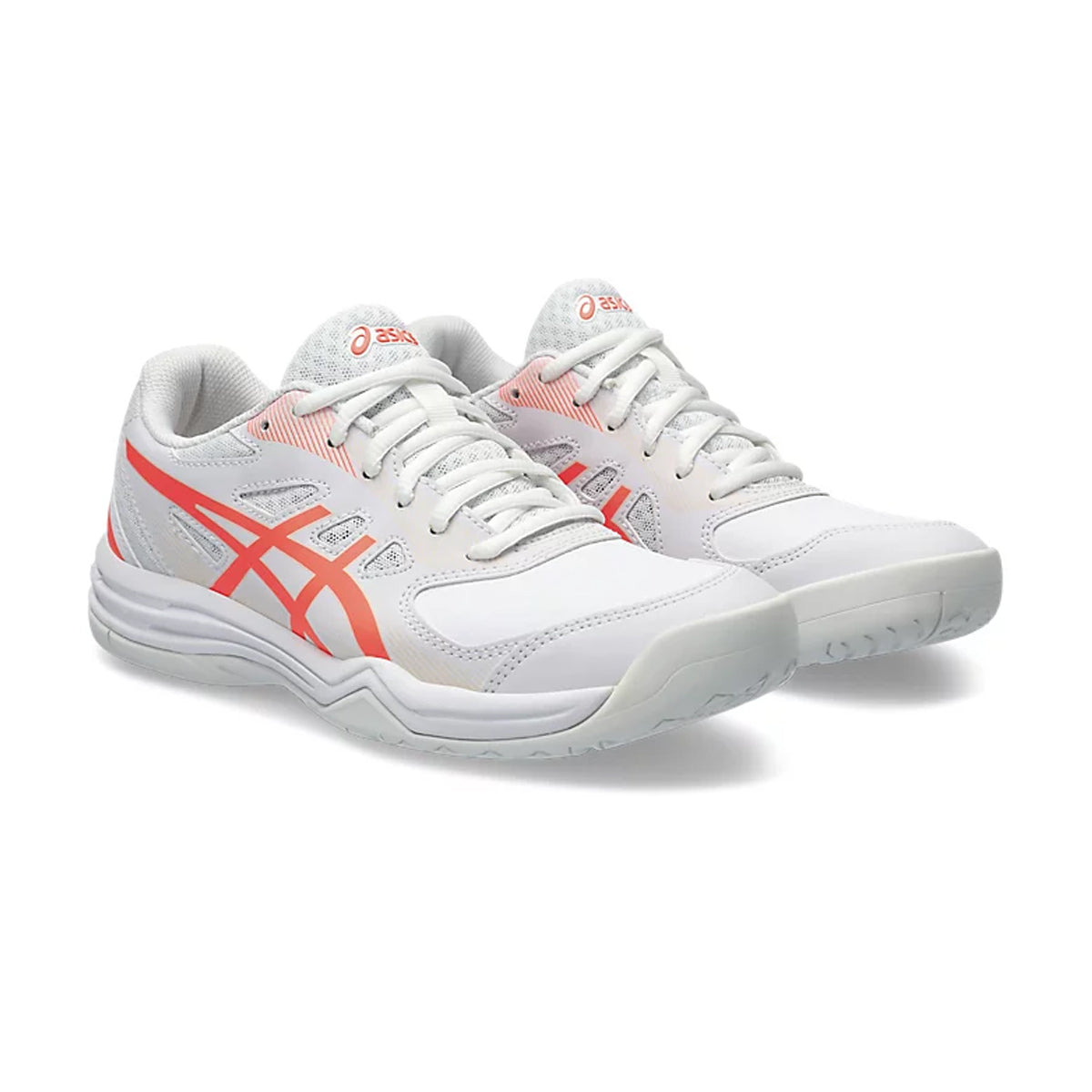 Asics Court Slide 3 Court Shoes (White/Sun Coral)