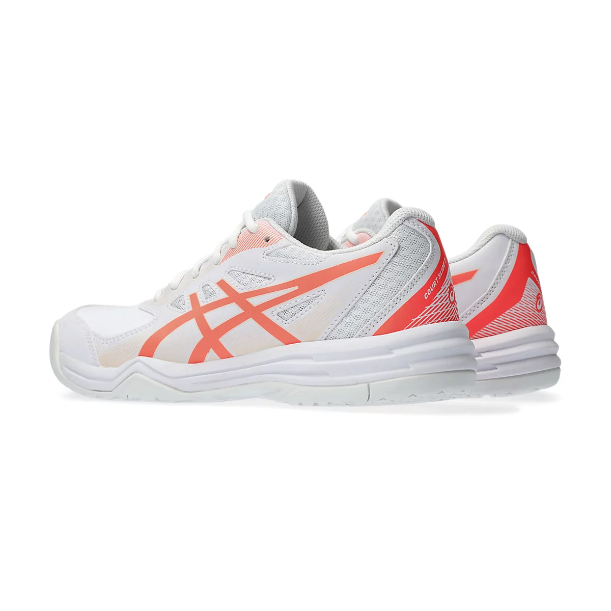 Asics Court Slide 3 Court Shoes (White/Sun Coral)