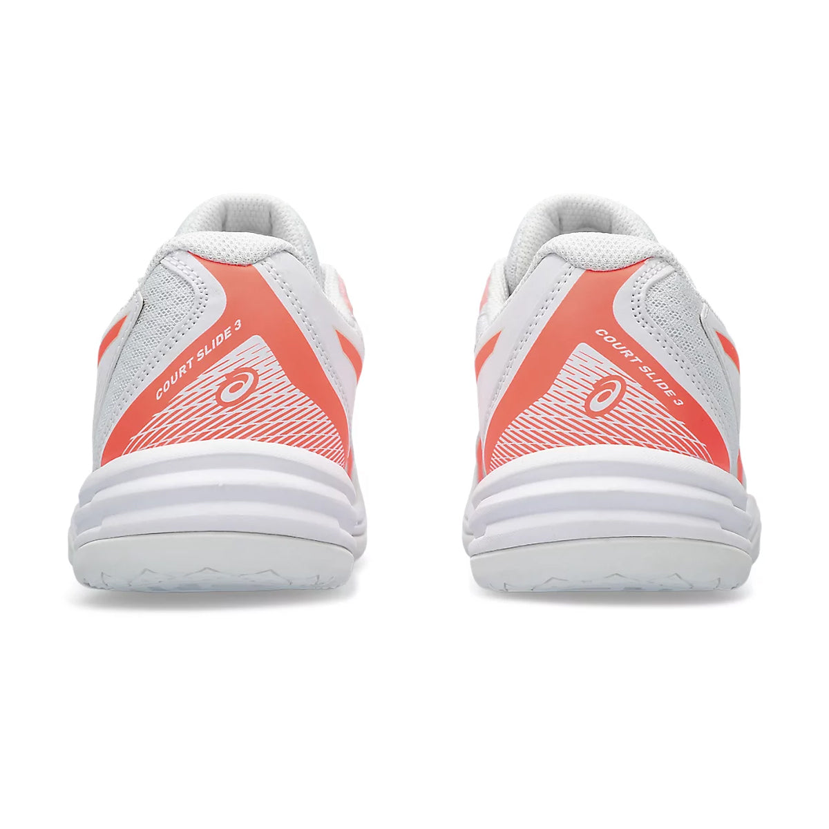 Asics Court Slide 3 Court Shoes (White/Sun Coral)