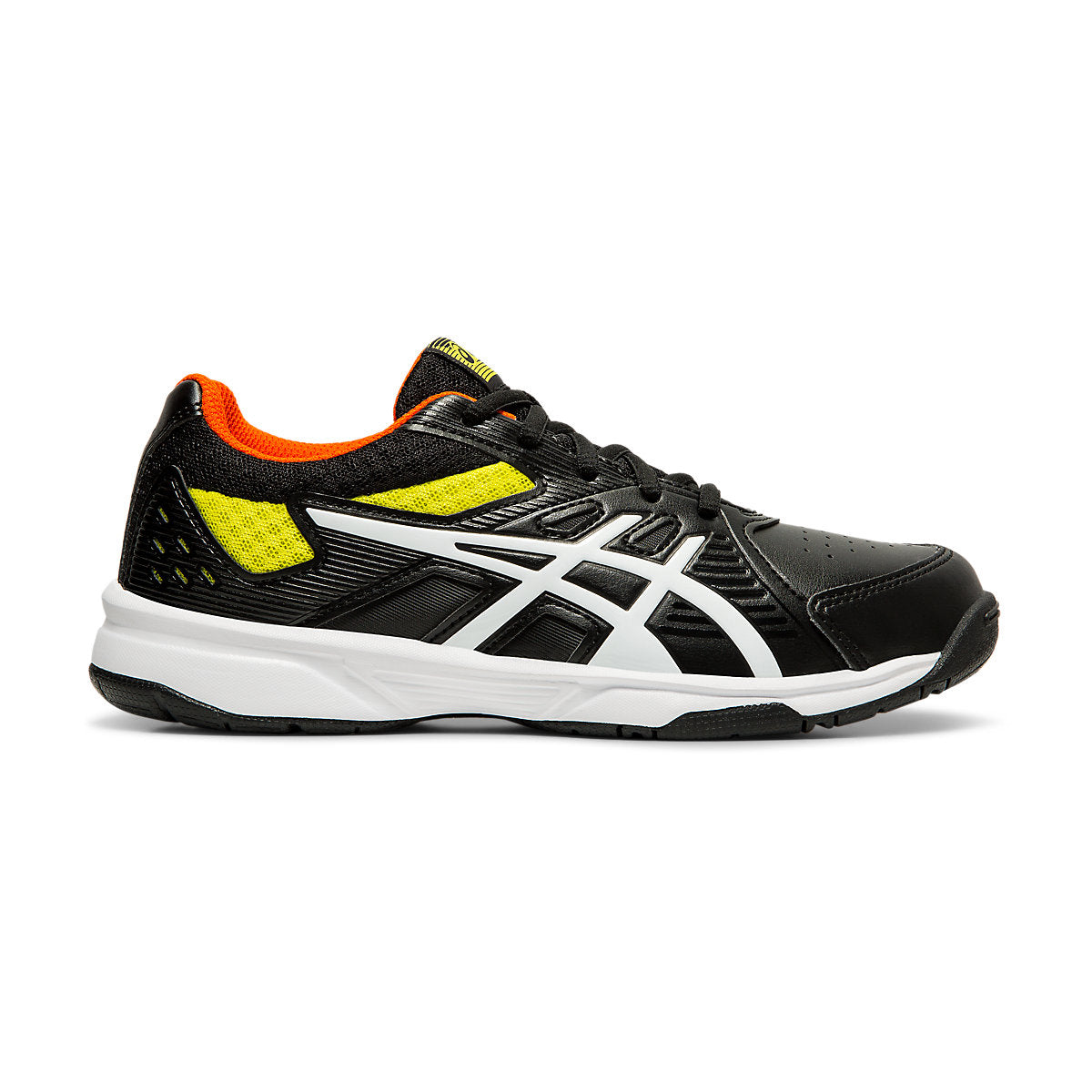 Asics Court Slide 3 GS Court Shoes (Black/White/Yellow)