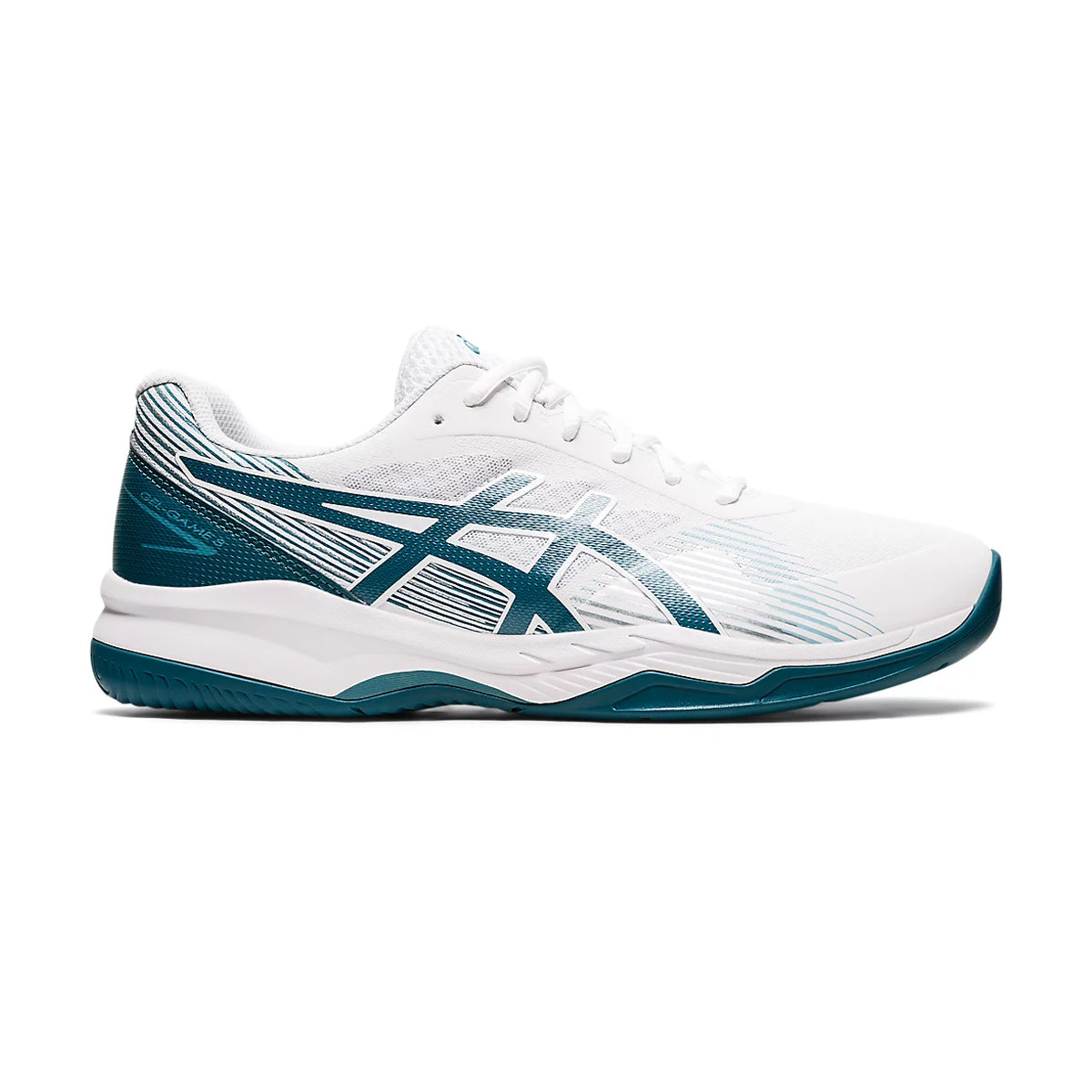 Asics Gel Game 8 Court Shoes (White/Velvet Pine)