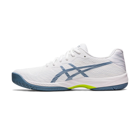 Asics Gel Game 9 Court Shoes (White/Steel Blue)