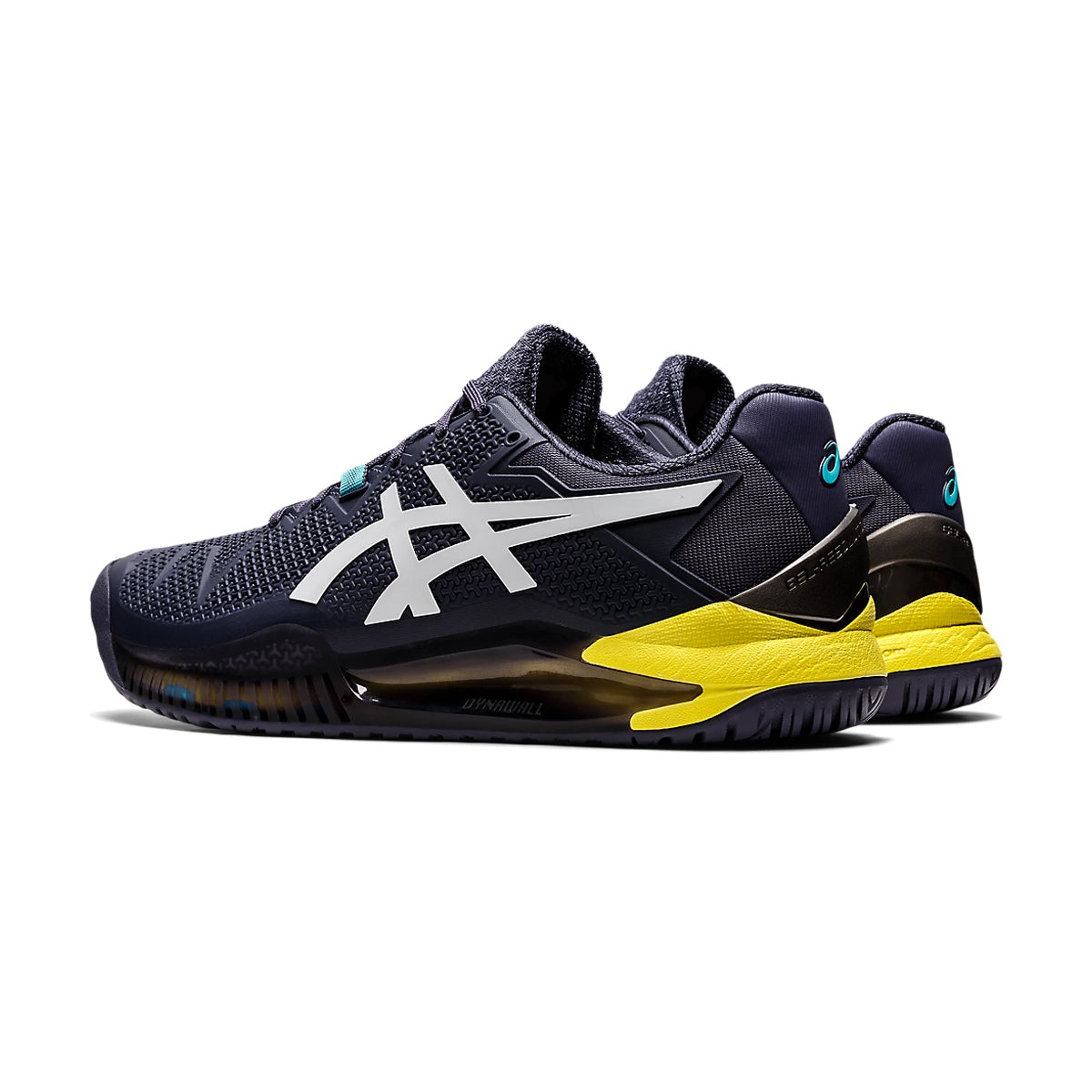 Asics Gel Resolution 8 Court Shoes (Indigo Fog/White)