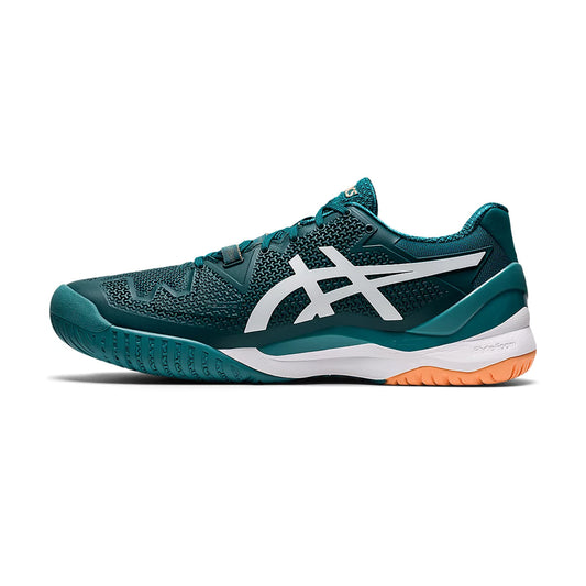 Asics Gel Resolution 8 Court Shoes (Velvet Pine/White)