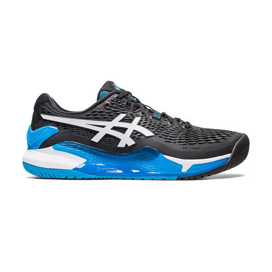 Asics Gel Resolution 9 Court Shoes (Black/White)