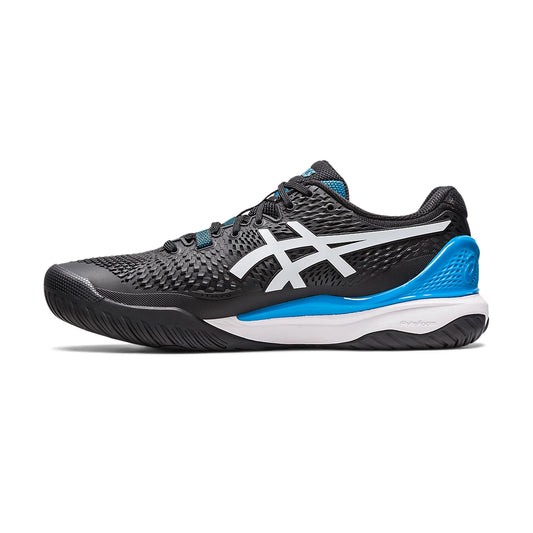 Asics Gel Resolution 9 Court Shoes (Black/White)