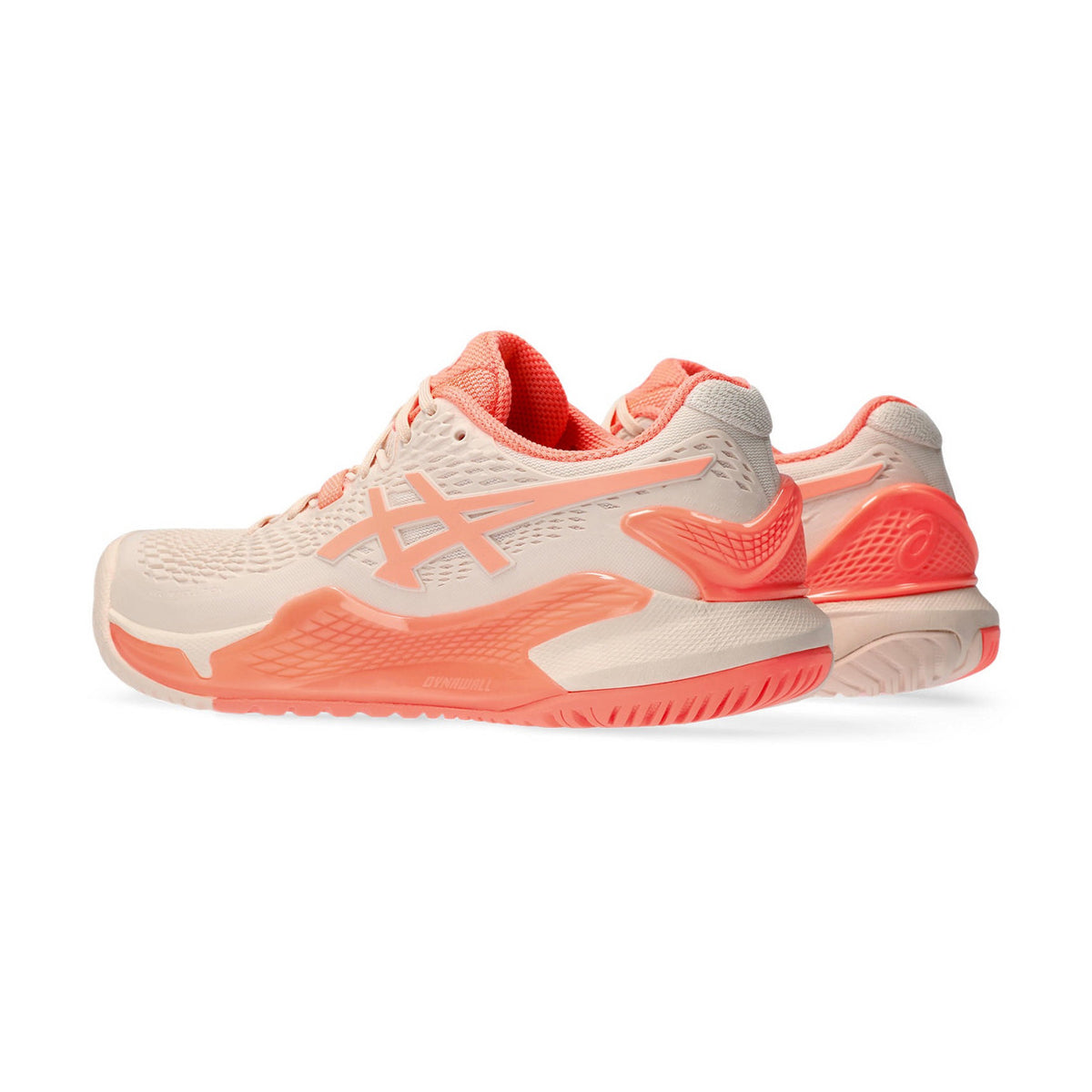 Asics Gel Resolution 9 Court Shoes (Pearl Pink/Sun Coral)