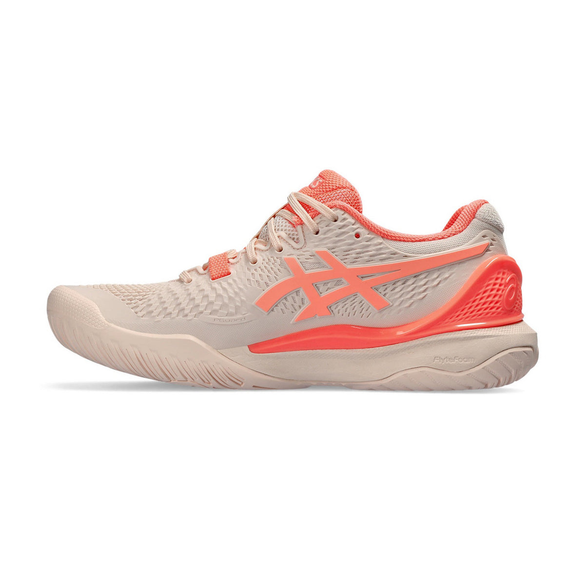 Asics Gel Resolution 9 Court Shoes (Pearl Pink/Sun Coral)