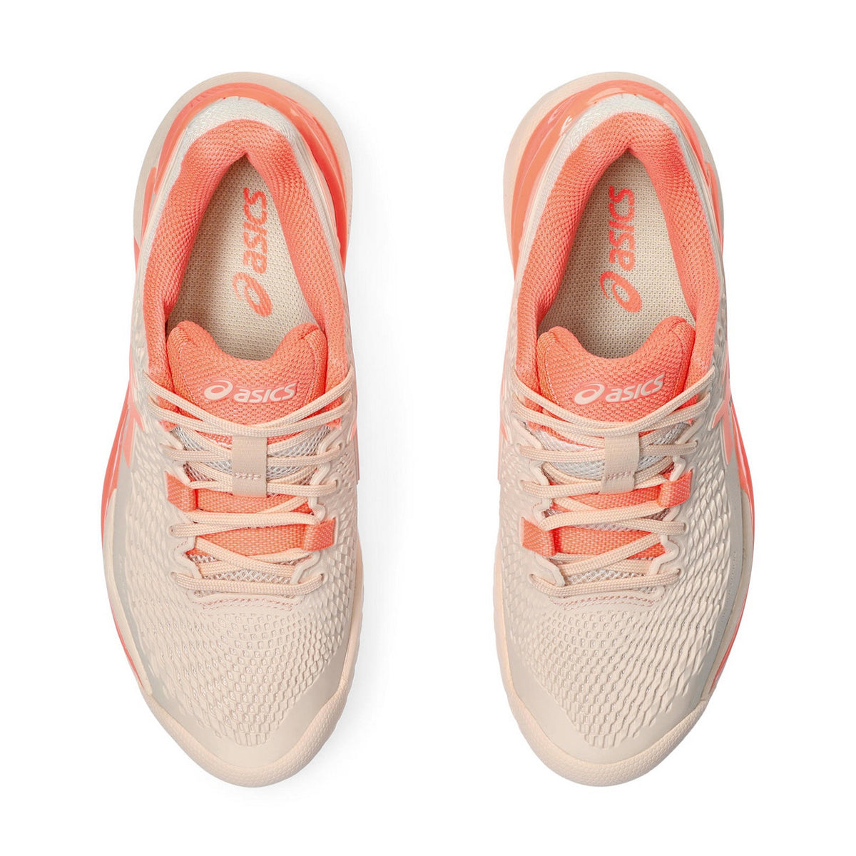 Asics Gel Resolution 9 Court Shoes (Pearl Pink/Sun Coral)