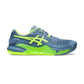 Asics Gel Resolution 9 Court Shoes (Steel Blue/Hazard Green)