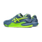 Asics Gel Resolution 9 Court Shoes (Steel Blue/Hazard Green)