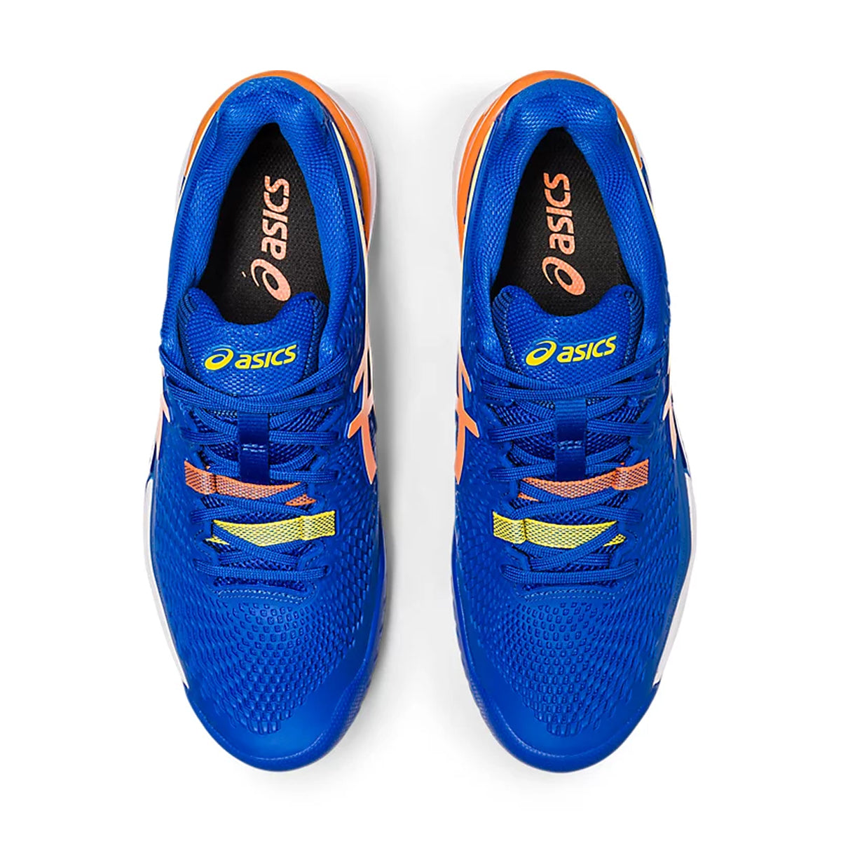 Asics Gel Resolution 9 Court Shoes (Tuna Blue/Sun Peach)