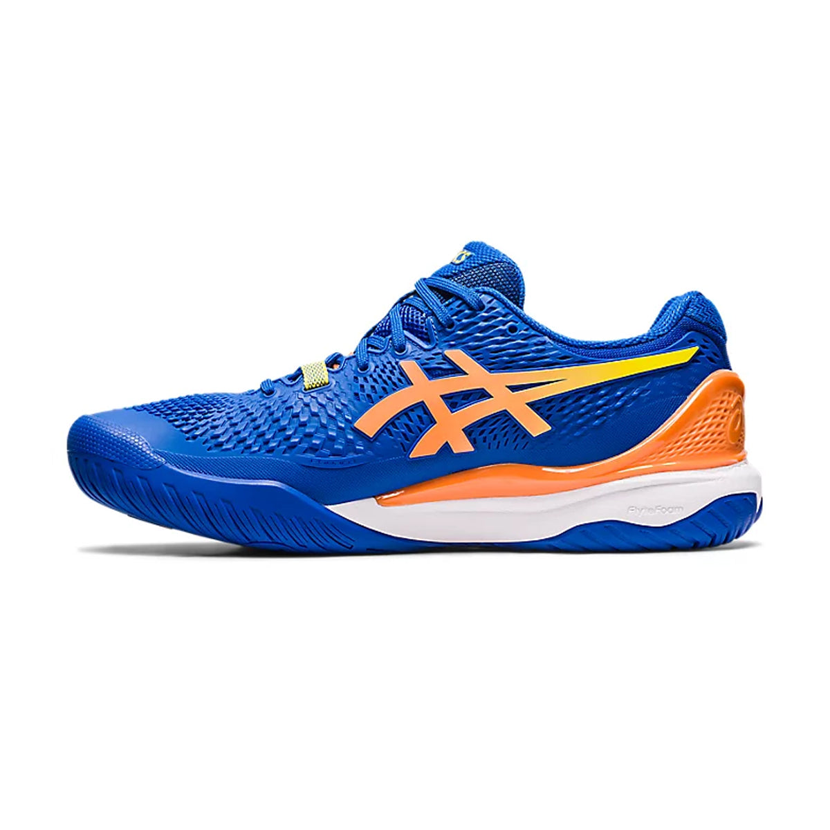 Asics Gel Resolution 9 Court Shoes (Tuna Blue/Sun Peach)