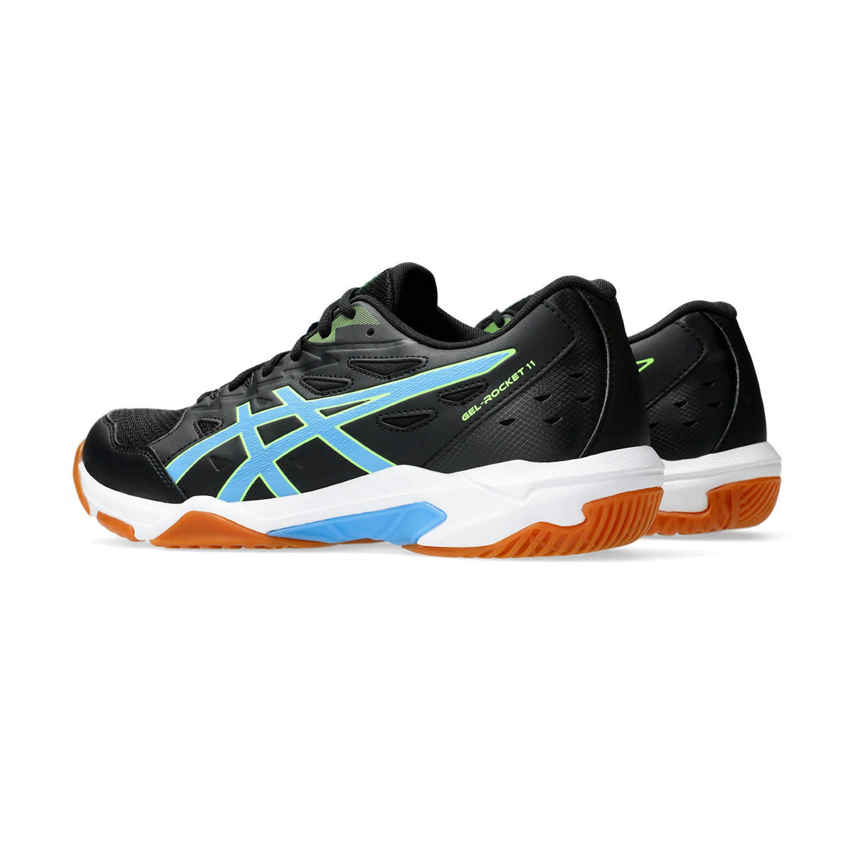 Asics Gel Rocket 11 Court Shoes (Black/Waterscape)