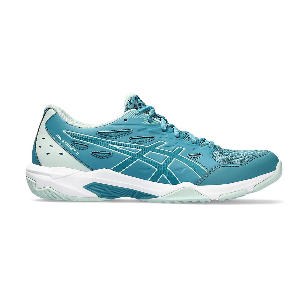 Asics Gel Rocket 11 Court Shoes (Blue Teal/Pale Mint)