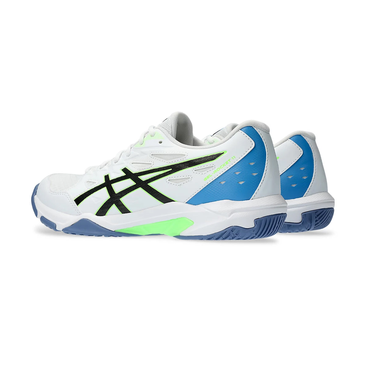 Asics Gel Rocket 11 Court Shoes (White/Lime Burst)