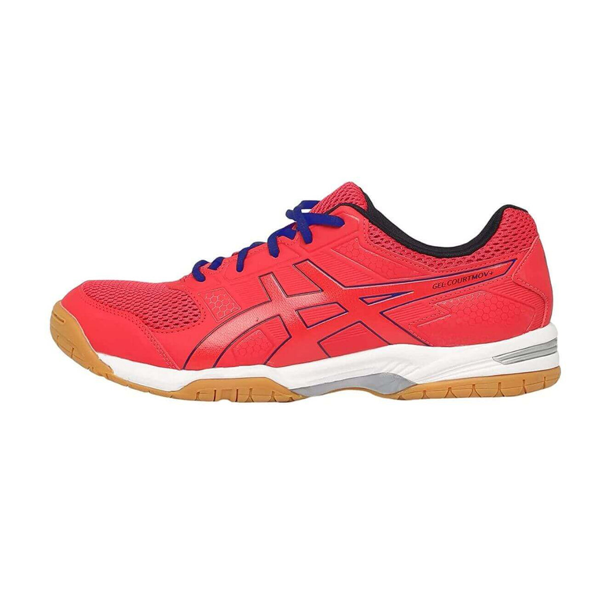 Asics Gel CourtMov+ Court Shoes (Electric Red/Drive Blue)