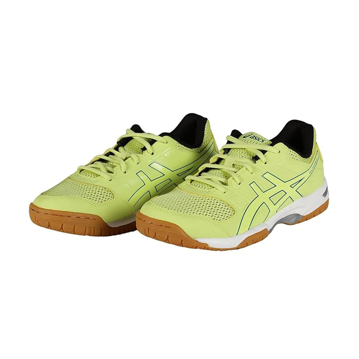 Asics Gel CourtMov+ Court Shoes (Glow Yellow/Deep Sea Teal)