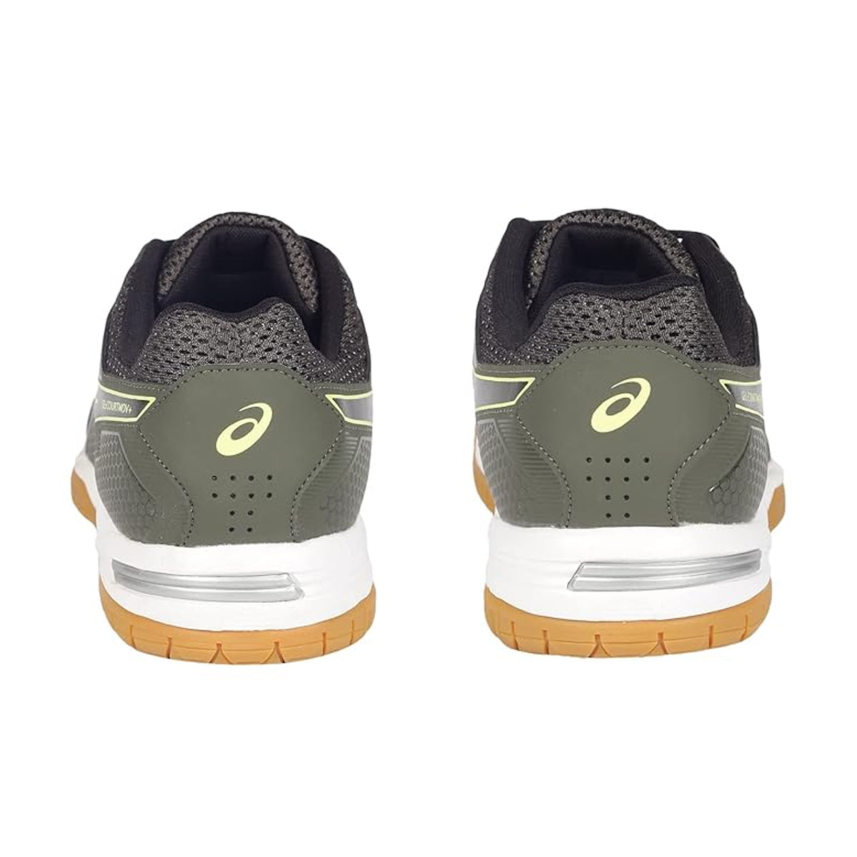 Asics Gel CourtMov+ Court Shoes (Olive Canvs/Glow Yellow)