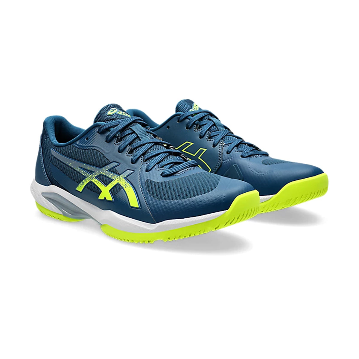 Asics Solution Swift FF2 Court Shoes (Mako Blue/Safety Yellow)