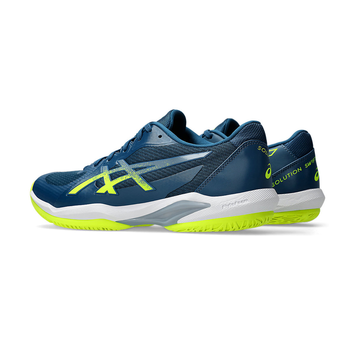 Asics Solution Swift FF2 Court Shoes (Mako Blue/Safety Yellow)