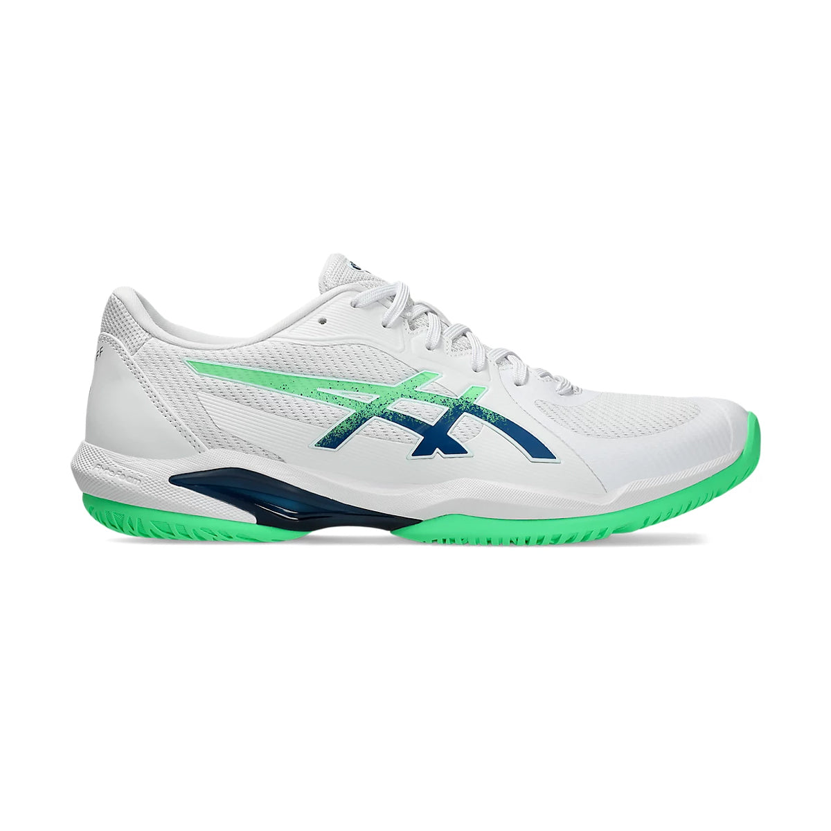 Asics Solution Swift FF2 Court Shoes (White/New Leaf)