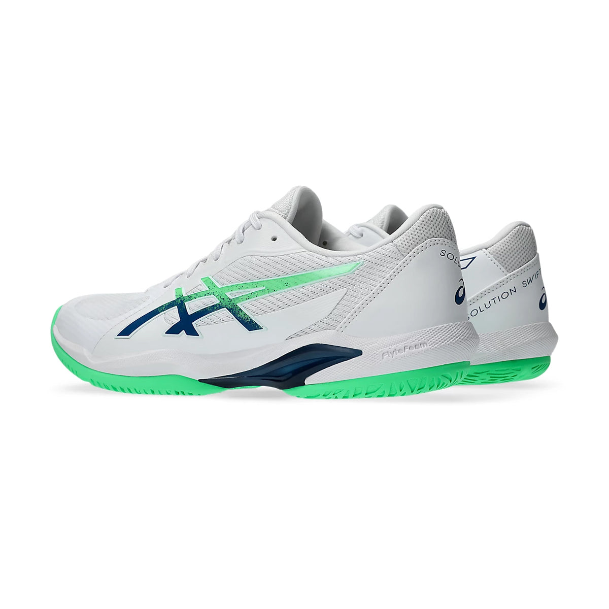 Asics Solution Swift FF2 Court Shoes (White/New Leaf)