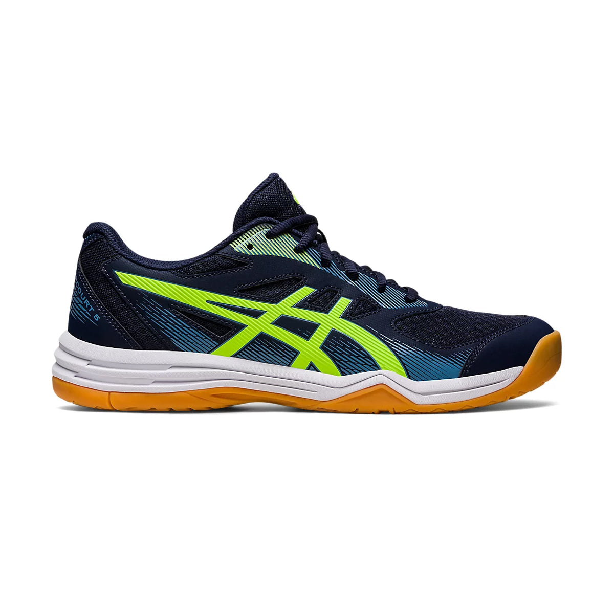 Asics Upcourt 5 Court Shoes (Midnight/Hazard Green)