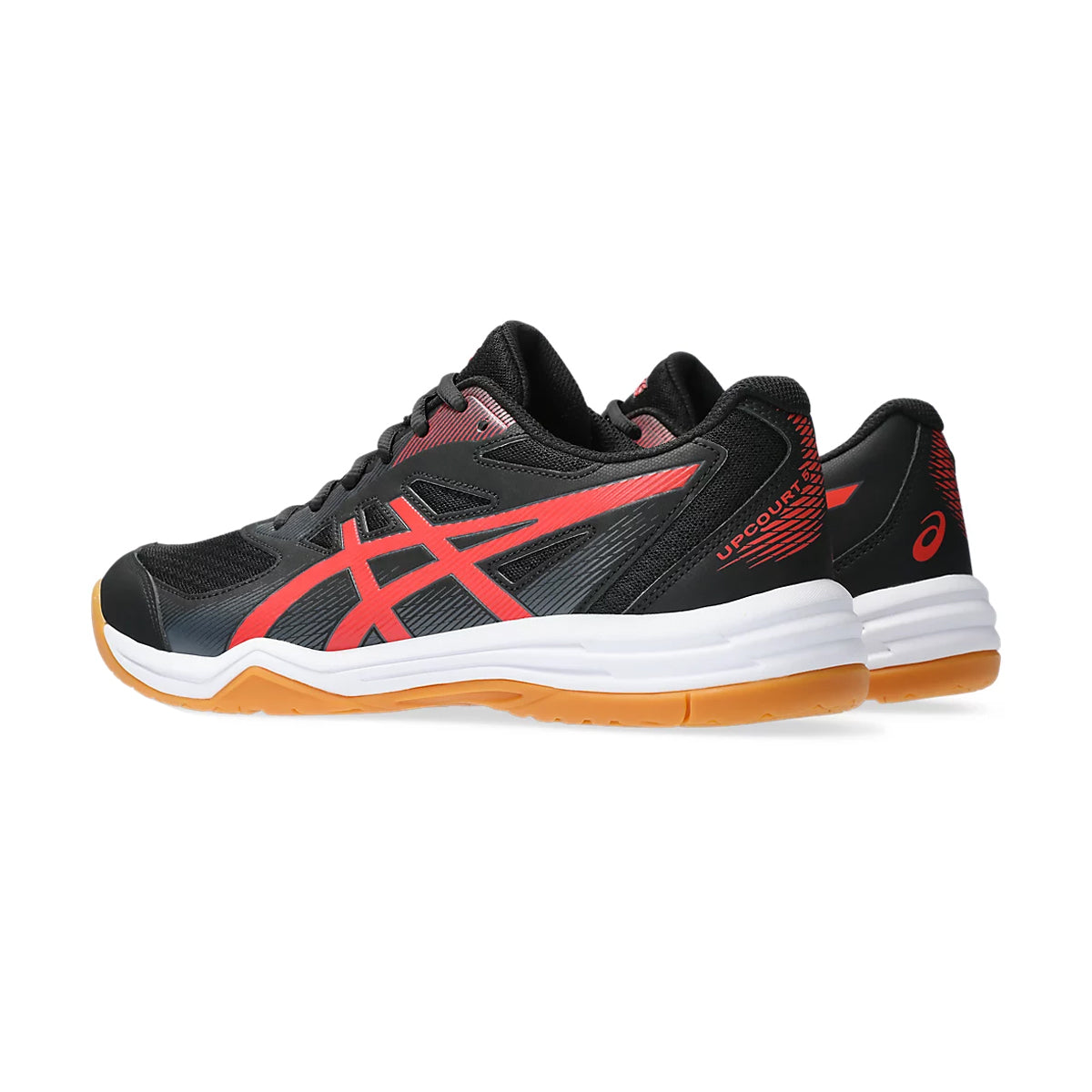 Asics Upcourt 5 Court Shoes (Black/Red)