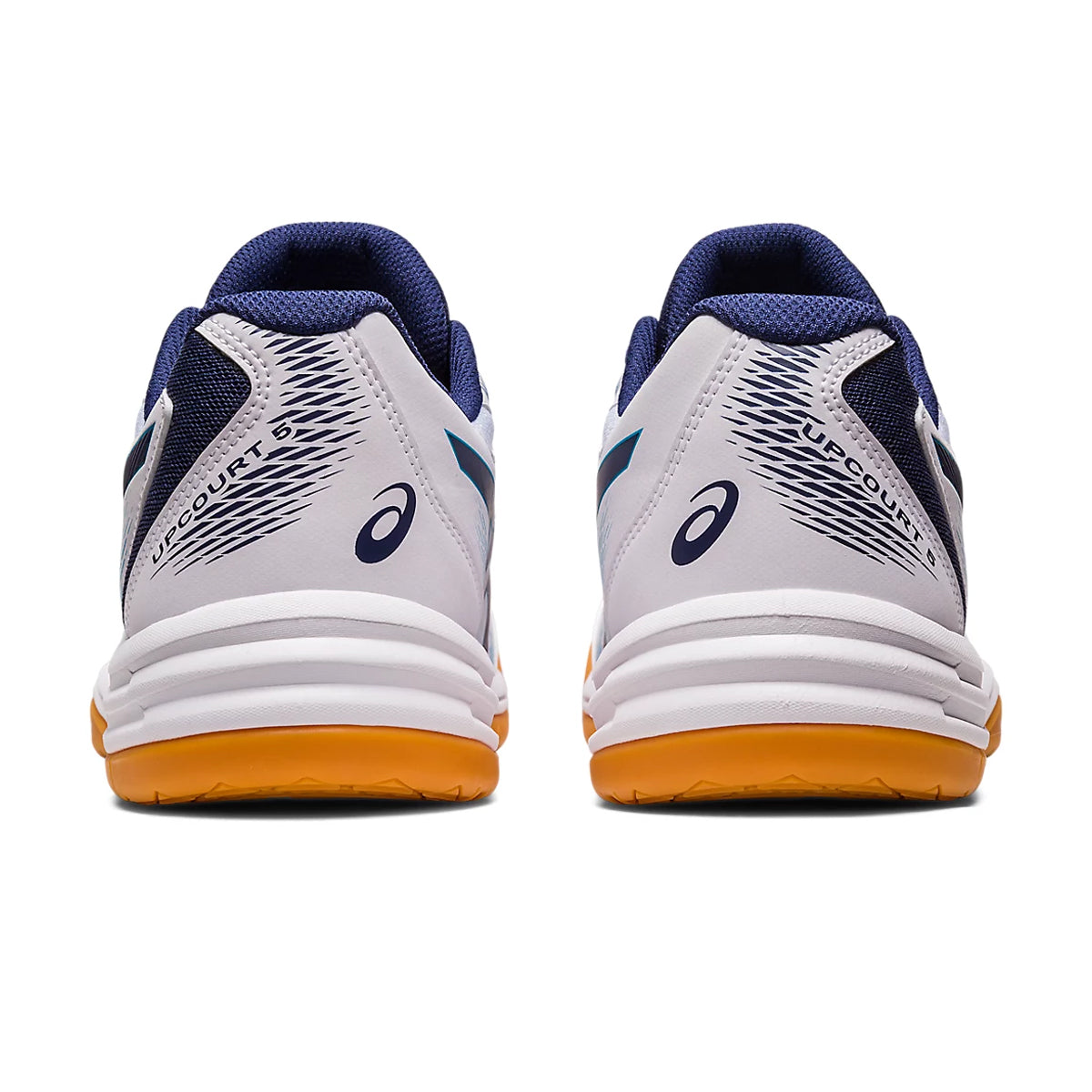 Asics Upcourt 5 Court Shoes (White/Blue Indigo)