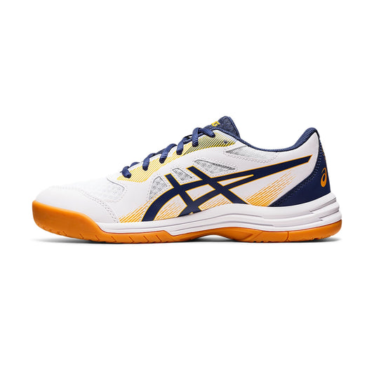 Asics Upcourt 5 Court Shoes (White/Deep Ocean)