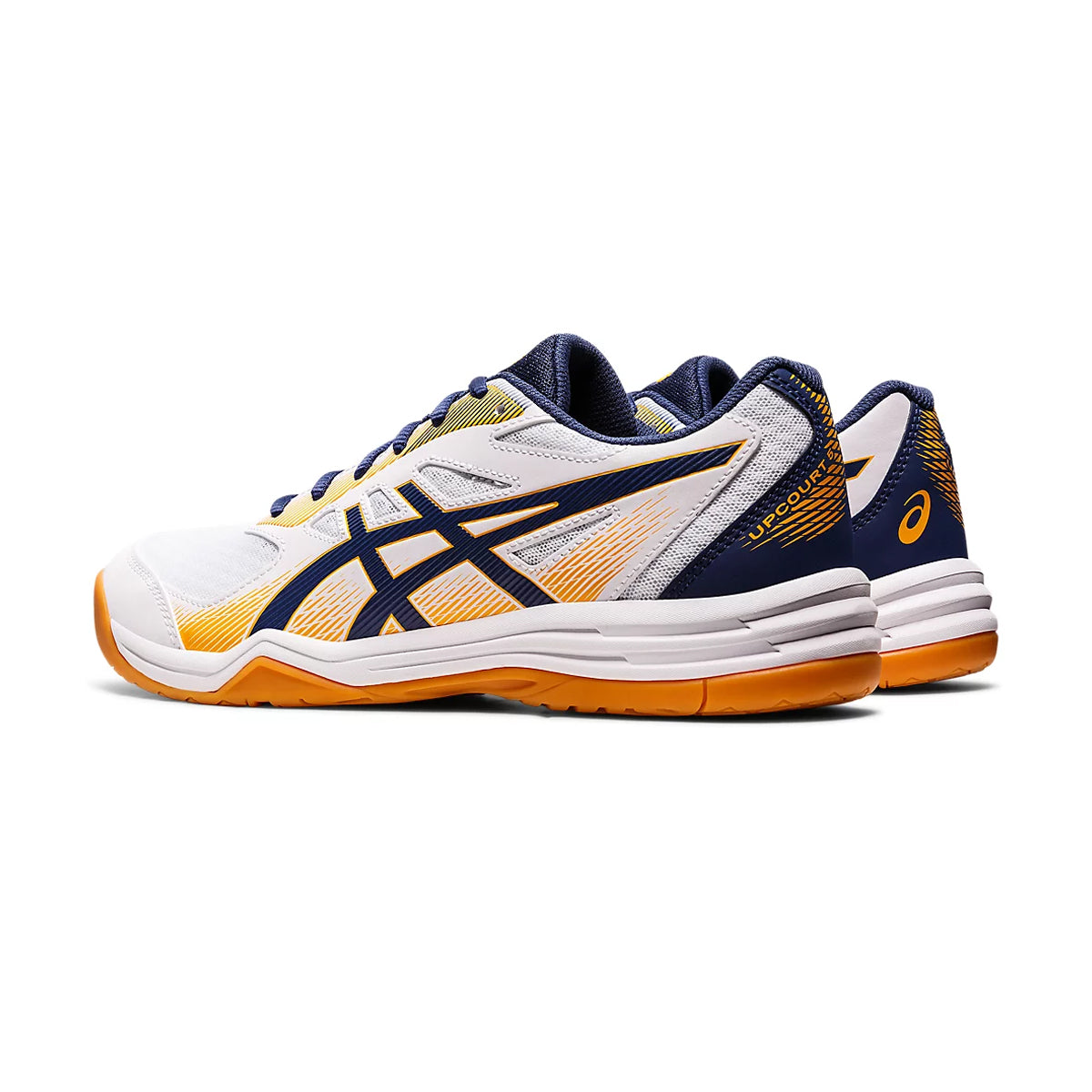 Asics Upcourt 5 Court Shoes (White/Deep Ocean)