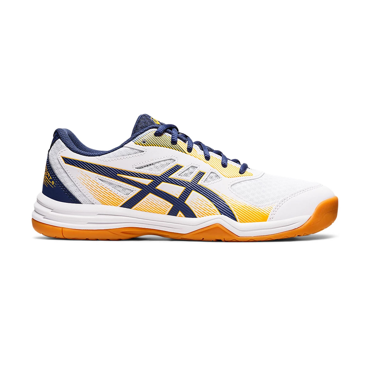 Asics Upcourt 5 Court Shoes (White/Deep Ocean)