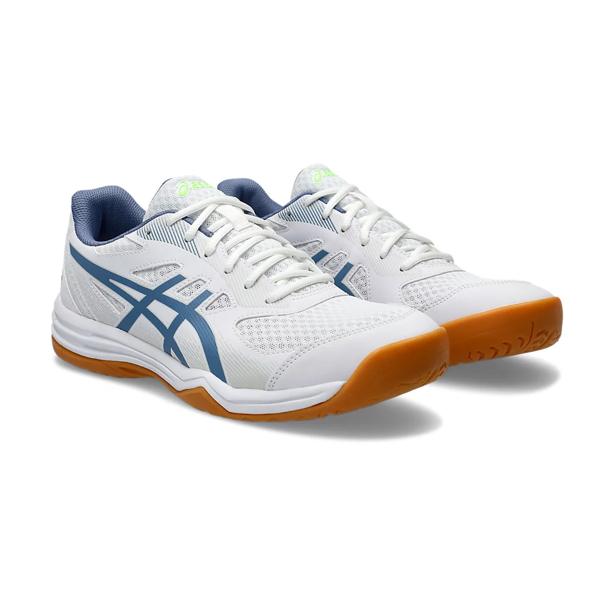 Asics Upcourt 5 Court Shoes (White/Denim Blue)