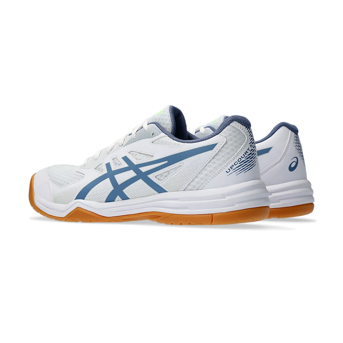 Asics Upcourt 5 Court Shoes (White/Denim Blue)