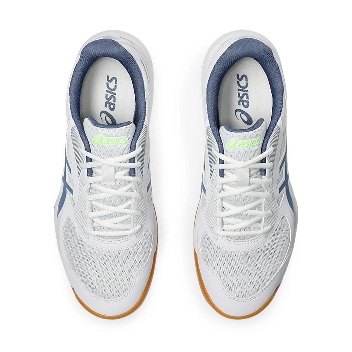 Asics Upcourt 5 Court Shoes (White/Denim Blue)