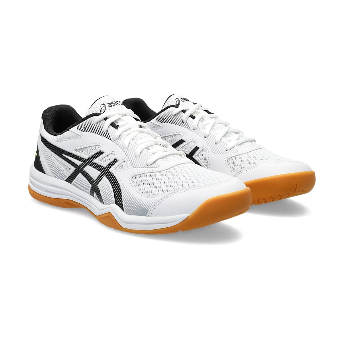 Asics Upcourt 5 Court Shoes (White/Safety Yellow)