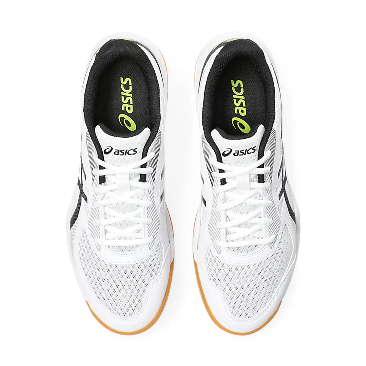 Asics Upcourt 5 Court Shoes (White/Safety Yellow)