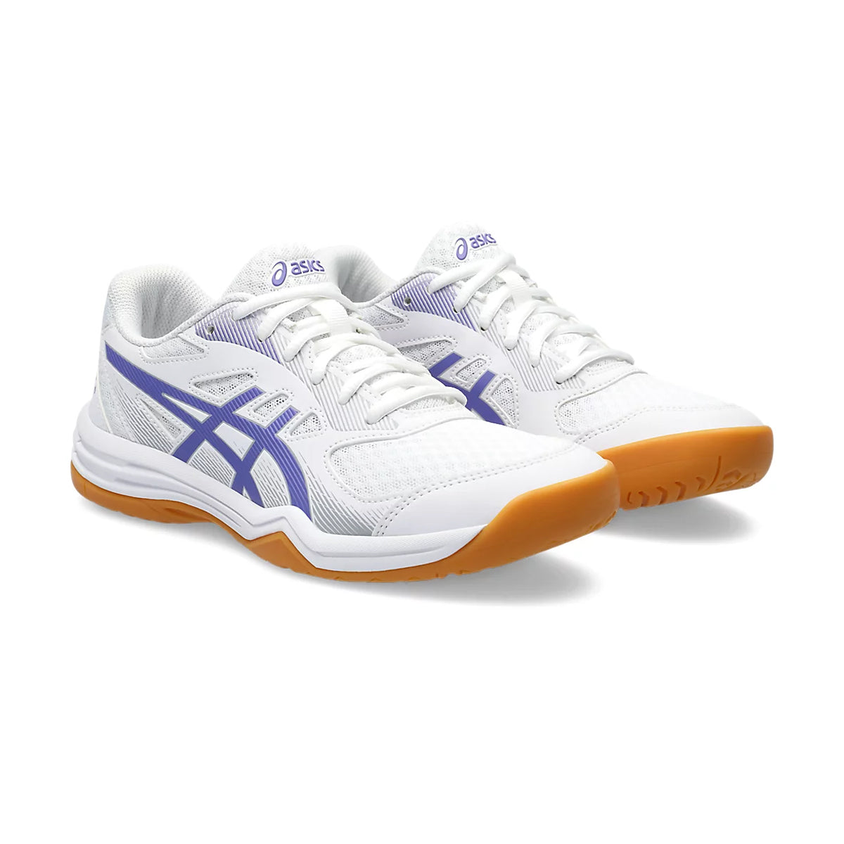 Asics Upcourt 5 Court Shoes (White/Violet)