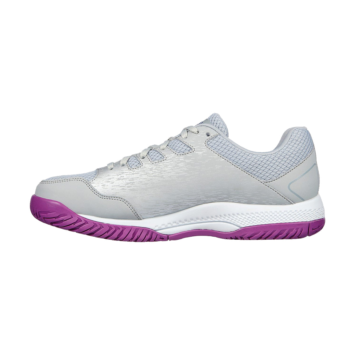 Skechers Viper Court Pickleball Shoes for Women (Gray/Purple)